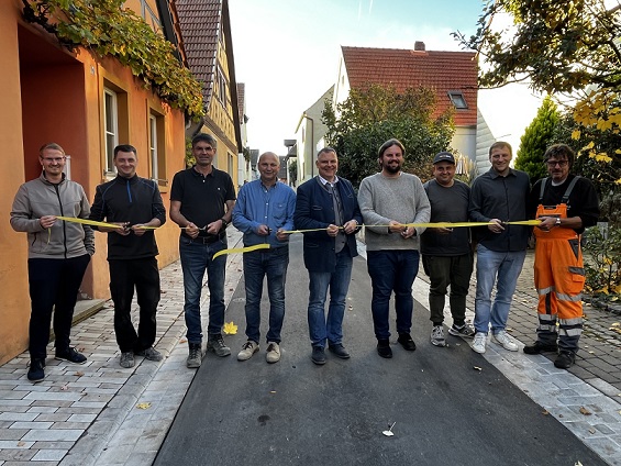 Wichtiges kommunales Infrastruktur-Projekt: Sanierung Frank-Ritter-Straße Astheim abgeschlossen