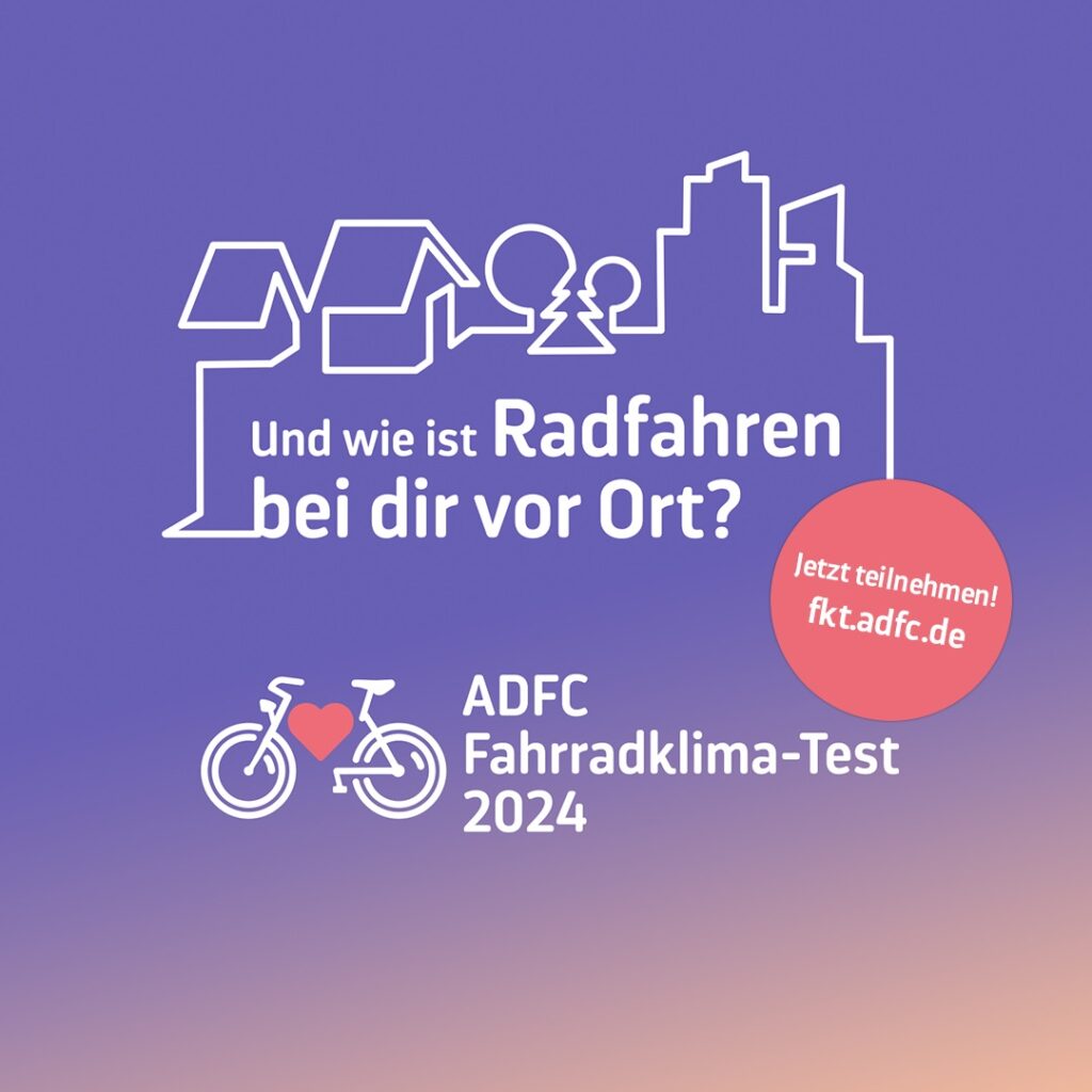 Wie fahrradfreundlich ist die VG Volkach? Jetzt beim ADFC-Fahrradklima-Test 2024 abstimmen