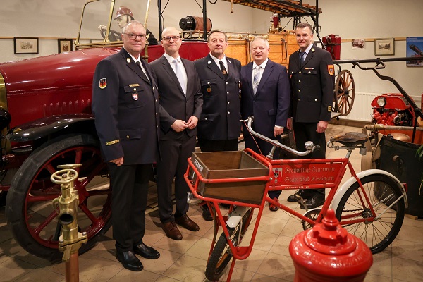 Oberbürgermeister Dr. Dirk Vogel ehrte wichtige Persönlichkeiten im Bad Kissinger Feuerwehrwesen