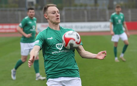 Offensiv variabel für die 3. Liga: Auch Stürmer Joshua Endres bleibt für zwei weitere Jahre ein Schnüdel