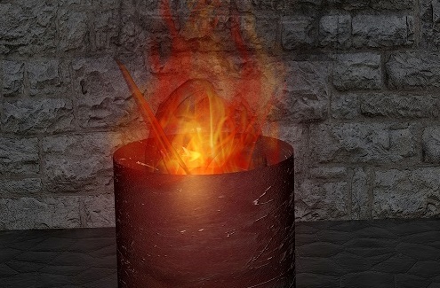 Mülltonne in einer Stammheimer Garage geriet in Brand: 50 Feuerwehrleute machten noch das Beste daraus