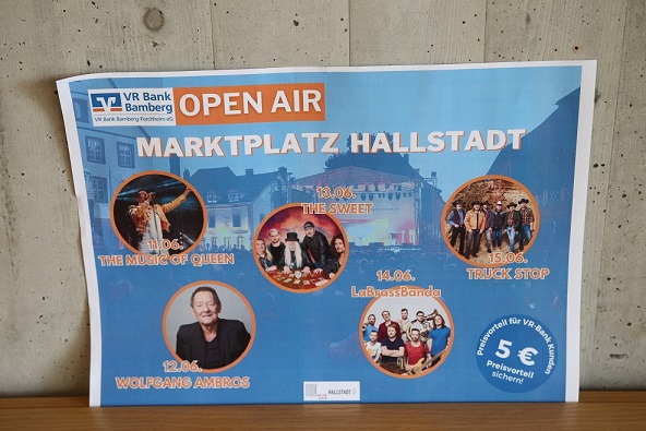 Wenn Champions schifoan zur Bolka Barty: Beim Marktplatz Open Air in Hallstadt treten 2025 auch Truck Stop und The Sweet auf