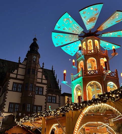 Oberbürgermeister Sebastian Remelé eröffnet den Schweinfurter Weihnachtsmarkt am Donnerstagabend