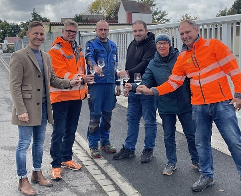 In Gerolzhofen wurde die Trinkwasserleitung in der Nikolaus-Fey-Straße erneuert