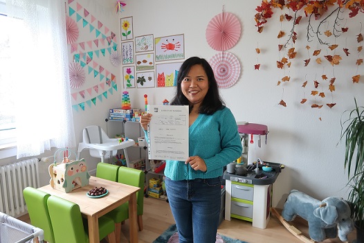 Ika Setiyawati leitet die neue Kindertagespflegestelle „Simba“ in Haßfurt