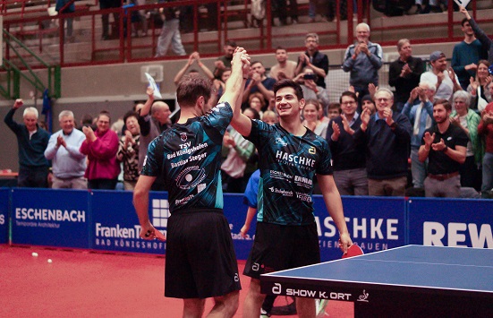 Schon wieder entscheidet der letzte Satz im Doppel: Das Tischtennis-Märchen des TSV Bad Königshofen geht weiter
