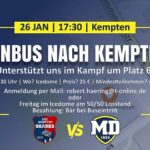 Vorrunde endet: Schweinfurt hofft auf die Play-Offs, Fans fahren im Bus nach Kempten