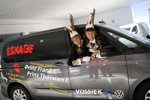 Kaum ist Weihnachten vorbei, schon hat das Schweinfurter Prinzenpaar seinen fahrbaren Faschings-Untersatz