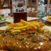 Fahr mal hin und kehr mal ein: Jägerschnitzel im Gasthaus Zum Schmittbrunnen in Happertshausen