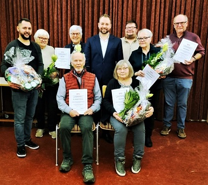 Markus Hümpfer beim Neujahrsempfang mit Jubilarehrungen beim Ortsverein Bergl Oberndorf und beim Stammtisch in Marktbreit