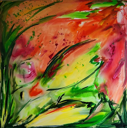 „Magie der Farben“: Ausstellung mit Bildern von Karin Lorenz in der Gadengalerie in Geldersheim