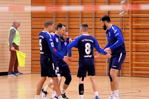 Mehrfach nah am Satzgewinn: Die Oberndorfer Faustballer verlieren dennoch in Mannheim deutlich