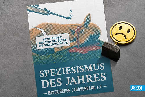PETA-Community hat gewählt: „Tierwohltäter“-Kampagne des Bayerischen Jagdverbandes erhält Titel „Speziesismus des Jahres 2024“