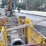 Bei der Kanalerneuerung in der Rosenstraße gehen die Arbeiten planmäßig weiter, Verkehrsbehinderungen in der Würzburger Straße