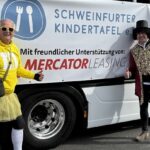 Mercator Leasing unterstützt die Schweinfurter Kindertafel mit 5.000 Euro und speziell den Faschingswagen