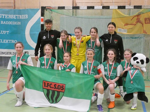 U13 Juniorinnen des FC 05 erreichen 3. Platz bei der bayerischen Hallenmeisterschaften