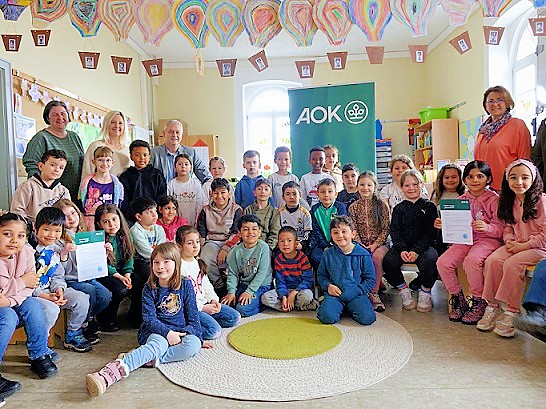 Patenschaft der AOK: Die gesunde Schule mit dem Programm Klasse2000