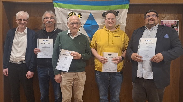 Wahlen und auch Ehrungen: Die CSU Rütschenhausen ist stolz auf ihre jungen Neumitglieder