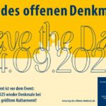 Eigentümer können sich jetzt für den Prospekt zum „Tag des offenen Denkmals“ 2025 anmelden