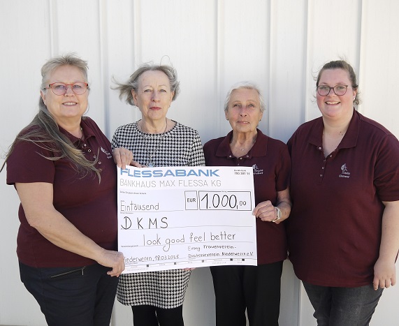 Frauenverein Niederwerrn unterstützt Krebspatientinnen mit Spende an die DKMS-Aktion „Look Good Feel Better“