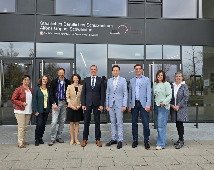 Berufliches Schulzentrum: Neuer BSZ-Schulleiter Roland Endres im Austausch mit Landrat Florian Töpper