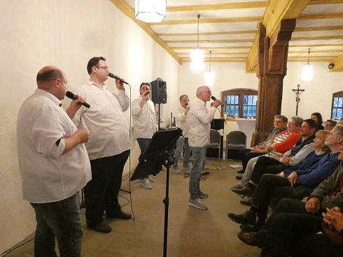 Die A-Capella-Band Soundchexx war zu Gast bei den Kulturfreunden Grettstadt