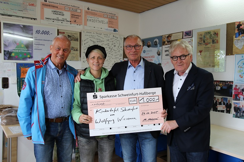 Nach dem Tennis kam die Idee: Weshalb Wolfgang Wiesenau als Privatperson 1000 Euro an die Schweinfurter Kindertafel spendete