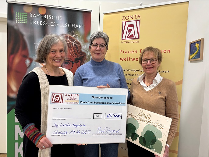 Zonta Club Bad Kissingen-Schweinfurt spendet rund 15.000 Euro Erlöse aus Benefizprojekten
