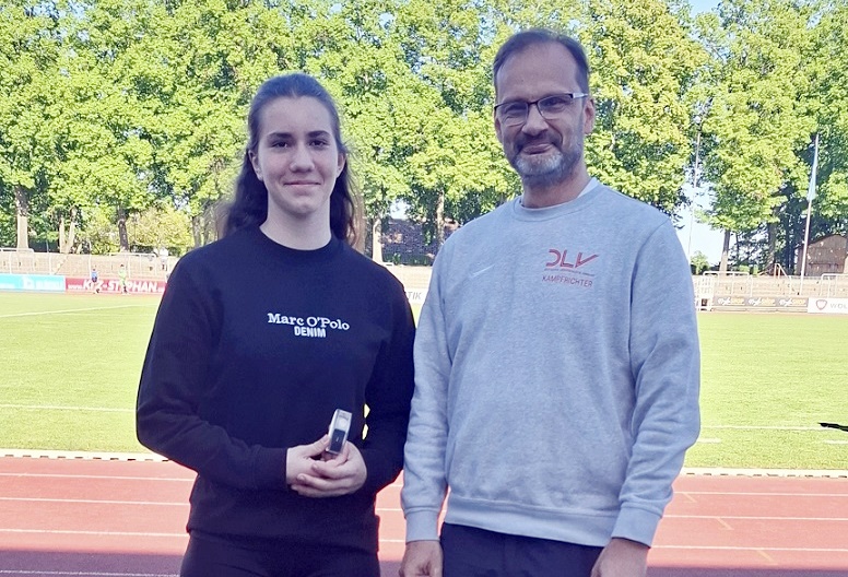 DLV-Bestennadel für Magdalena Vogel: Leichtathletin platzierte sich in 2024 mehrmals in Top 30 Deutschlands