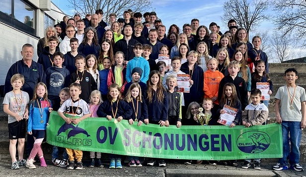 63 Medaillen, darunter 35 Goldene: DLRG Schonungen erfolgreich bei DLRG Bezirksmeisterschaften