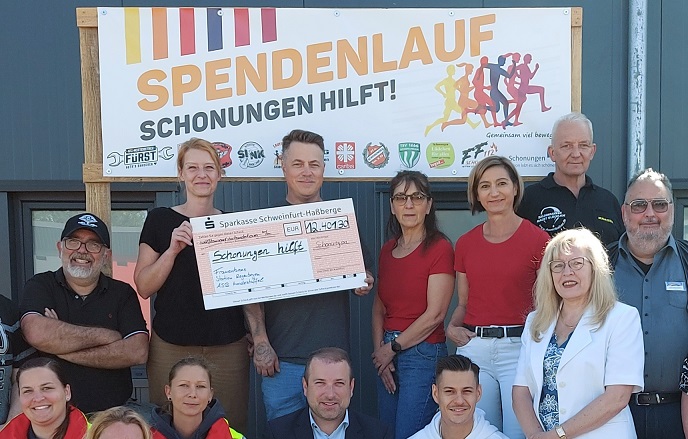 Fast 12.500 Euro kamen beim 3. Spendenlauf zusammen: „Schonungen hilft“ sorgte für eine beeindruckende Summe