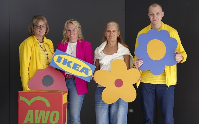 IKEA Würzburg spendet anlässlich des internationalenFrauentags 5.778 € an Adas WO Frauenhaus