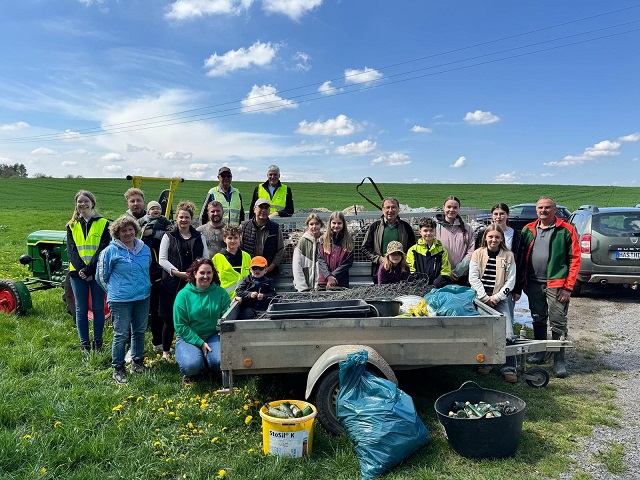 Zwei Anhänger Abfälle: Gelungene Rama Dama Aktion in und um Stadtlauringen