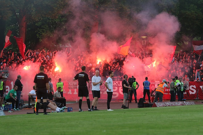 Derby in Schweinfurt: Die Polizei betreute die Begegnung und spricht von einem aufgehenden Einsatzkonzept