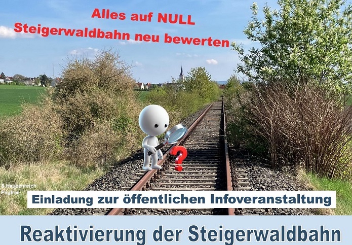 „Alles auf Null“: Neue Aspekte zur Steigerwaldbahn bei Veranstaltung in Gerolzhofen am Dienstag, 20. Mai