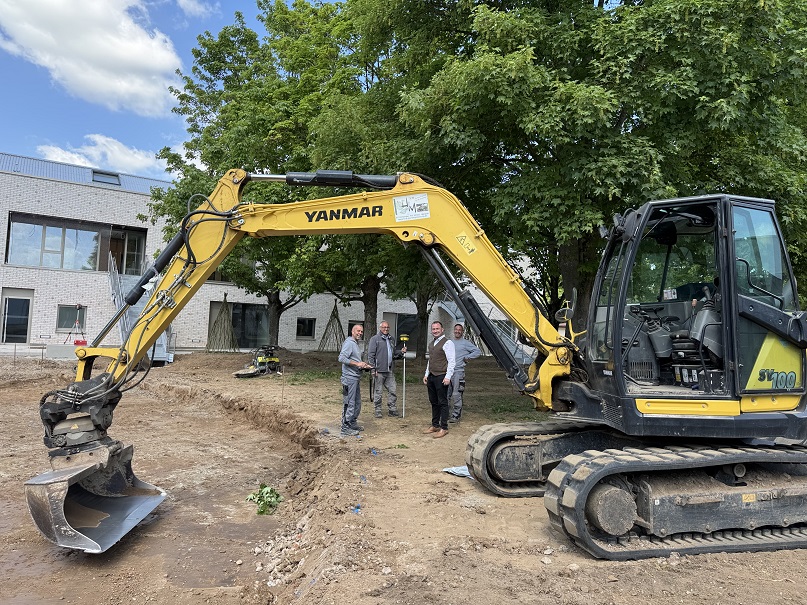 Wasserschaden bremst, hält aber nicht auf: Trotz des Rückschlags geht der Kita-Neubau in Grafenrheinfeld weiter