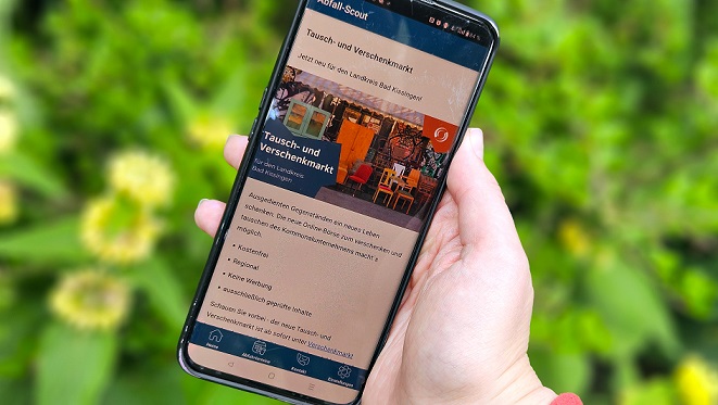 Neue Abfall-Scout App mit Tausch- und Verschenkmarkt: Kommunalunternehmen des Landkreises setzt auf Digitalisierung und Nachhaltigkeit