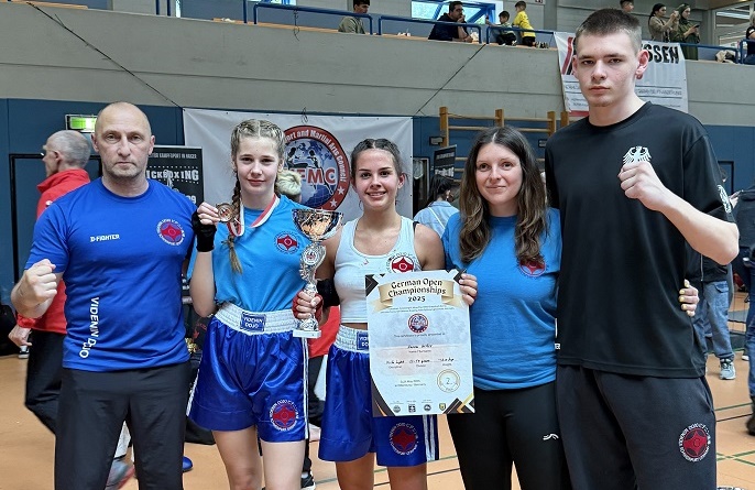Erfolgreiche Teilnahme des Videnin Dojo Schweinfurt bei den German Open Championships 2025 im Kickboxen