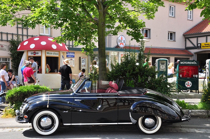 Bei den Fladungen Classics 2025 lautet das Motto Anfang Juli: „Mit Volldampf in die Vergangenheit“