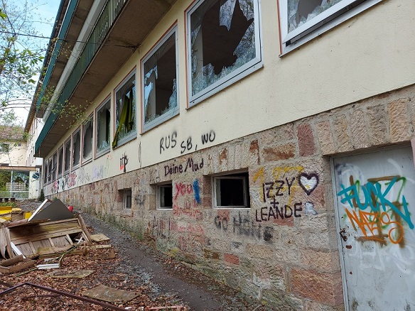 Nach einem Brand im ehemaligen Bad Kissinger Kinderkurheim ermittelt die Kriminalpolizei