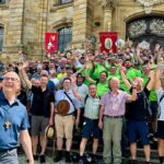 Als Pilger unter Pilgern: Bischof Dr. Franz Jung lief zwei Tage lang mit Bad Königshöfer Männerwallfahrt aus Vierzehnheiligen zurück