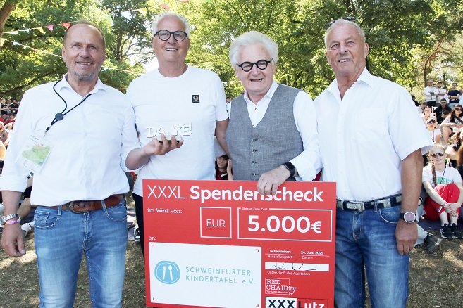 Beim Rookie Festival der XXXLutz-Möbelhäuser gab es 5000 Euro als Spende für die Kindertafel