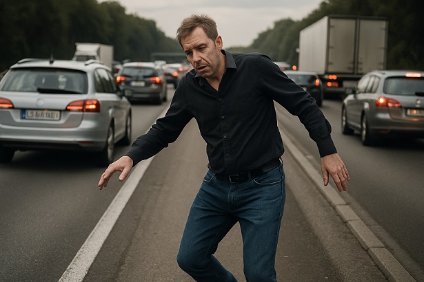 49-jähriger Fußgänger mit rund drei Promille auf dem Beschleunigungsstreifen der A3