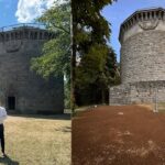 Bei den Sanierungsarbeiten am Bismarckturm ist der erste Bauabschnitt nun abgeschlossen