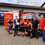 Fahrzeugübergabe der Feuerwehr Lohr-Ruppertshütten an die Malteser Rettungshundestaffel