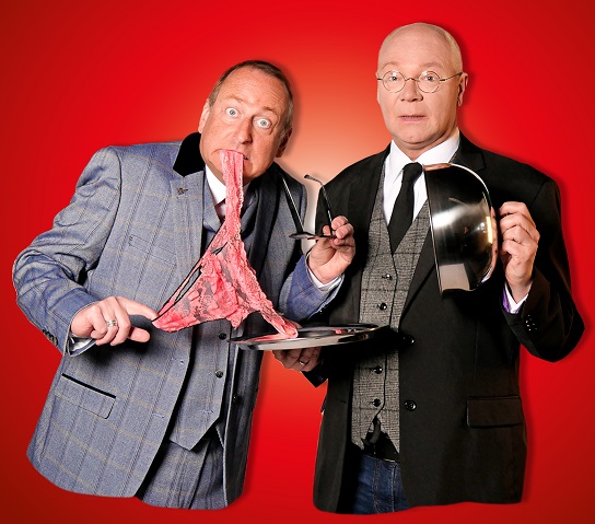 Die Komödianten Volker Heißmann und Martin Rassau sind die Stars beim Bad Kissinger Festspiele im Innenhof des Luitpoldbades