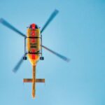 Nach einem schweren Verkehrsunfall bei Rannungen war auch ein Rettungshubschrauber im Einsatz
