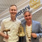 Andreas Völker übergibt an Manfred Pabst: Stabwechsel beim Rotary Club Schweinfurt-Peterstirn