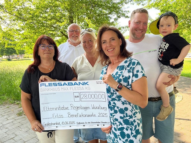 20 Jahre Benefizkonzerte in Grafenrheinfeld brachten 28.000 Euro für die Elterninitiative Regenbogen Würzburg