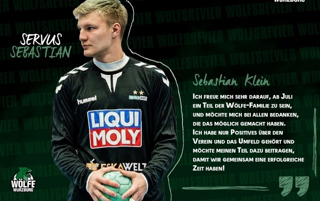 Torhüter Sebastian Klein wird ein Wolf und verstärkt den Würzburger Handball-Drittligisten